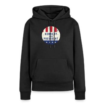 Élection de John F. Kennedy Kennedy - Sweat à capuche Premium bio Femme - noir - Devant - Julia (174cm)