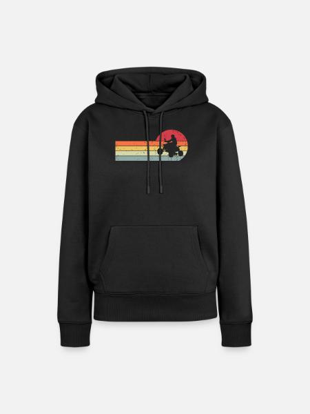 Quad - Frauen Premium Bio Hoodie - Schwarz