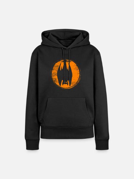 Halloween - Frauen Premium Bio Hoodie - Schwarz