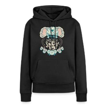 Muttertag Magie und Mystik, allsehendes Auge - Frauen Premium Bio Hoodie - Schwarz - Vorne - Julia (174cm)