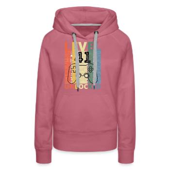 Level 41 Freigeschaltet Lustiger Gamer Geburtstag Einundvierzig - Frauen Premium Bio Hoodie - Malve - Vorne - Isabella (175cm)