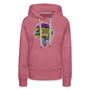 Crazy sugar skull - Women’s Premium Organic Hoodie - mauve - Front - Isabella (175cm)