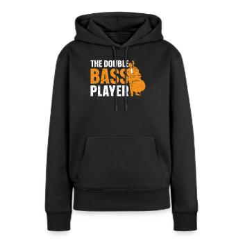 Double Bassist - The Double Bass Player - Women’s Premium Organic Hoodie - black - Front - Julia (174cm)