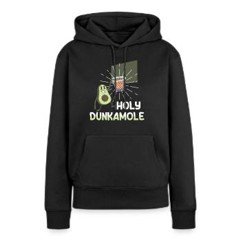 Holy Dunkamole Basketball Streetball Avocat - Sweat à capuche Premium bio Femme - noir - Devant - Julia (174cm)
