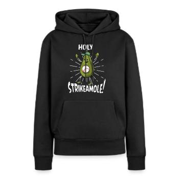Holy Strikeamole Baseball Softball Avocat - Sweat à capuche Premium bio Femme - noir - Devant - Julia (174cm)
