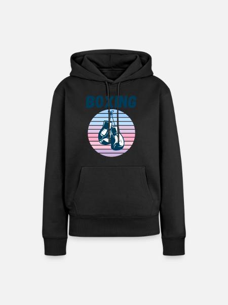 Boxing - Women’s Premium Organic Hoodie - black