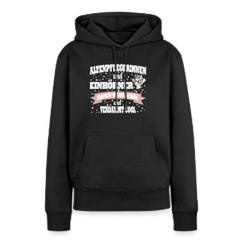 Pflegerin Altenpflege Nurse Geschenkidee - Frauen Premium Bio Hoodie - Schwarz - Vorne - Julia (174cm)