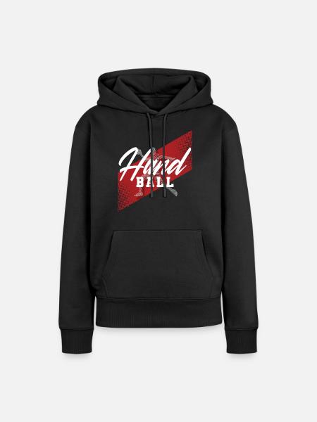 Handball Handballer - Frauen Premium Bio Hoodie - Schwarz