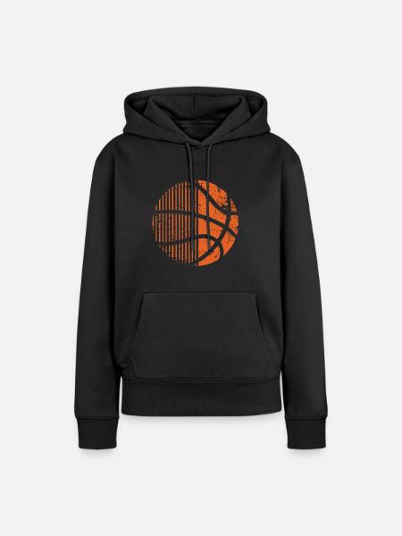Basketball Basketballer - Frauen Premium Bio Hoodie - Schwarz