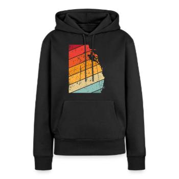Bouldering Mountaineering Free Climbing Climbing - Women’s Premium Organic Hoodie - black - Front - Julia (174cm)