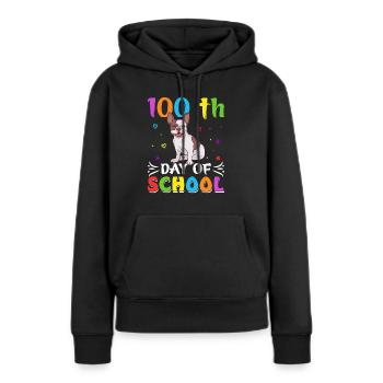 100 days school school child school beginner dog - Women’s Premium Organic Hoodie - black - Front - Julia (174cm)