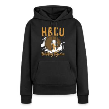 Coyote Jäger - Frauen Premium Bio Hoodie - Schwarz - Vorne - Julia (174cm)