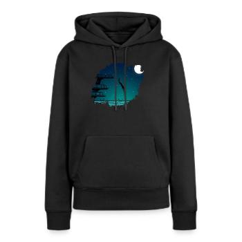 Sprungbrett Schwimmen Sport Schwimmer - Frauen Premium Bio Hoodie - Schwarz - Vorne - Julia (174cm)