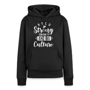 Coyote Jäger - Frauen Premium Bio Hoodie - Schwarz - Vorne - Julia (174cm)