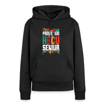 Coyote Jäger - Frauen Premium Bio Hoodie - Schwarz - Vorne - Julia (174cm)