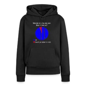 Bier Biertrinker Wochenende Ausgehen Party lustig - Frauen Premium Bio Hoodie - Schwarz - Vorne - Julia (174cm)