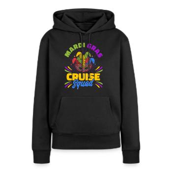 Mardi Gras Cruise Squad Mardi Gras Cadeau - Sweat à capuche Premium bio Femme - noir - Devant - Julia (174cm)