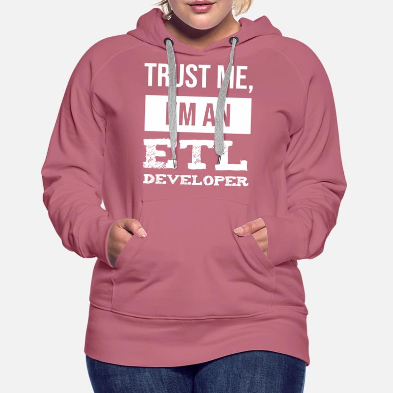 ETL Developer Data Technician IT Informatik Women’s Premium Organic Hoodie