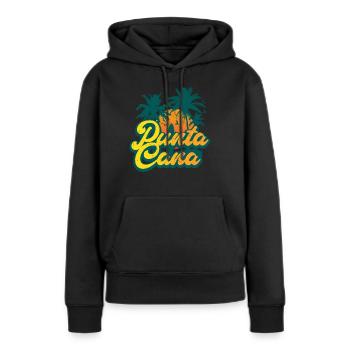 Sommerurlaub Karibik Dominikanische Republik - Frauen Premium Bio Hoodie - Schwarz - Vorne - Julia (174cm)