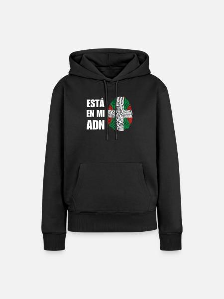 Baskische DNA - Frauen Premium Bio Hoodie - Schwarz