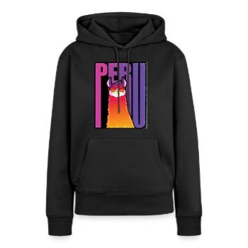 Travel to Peru Südamerika Urlaub Lima - Frauen Premium Bio Hoodie - Schwarz - Vorne - Julia (174cm)