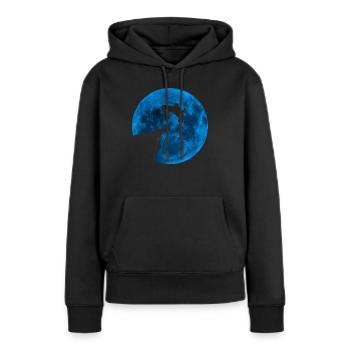 Backflip Klippenspringen Hobby Mond Backflip - Frauen Premium Bio Hoodie - Schwarz - Vorne - Julia (174cm)