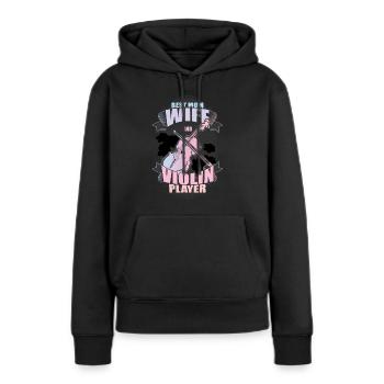 Ehefrau Violinspieler Bestes Mama Geiger - Frauen Premium Bio Hoodie - Schwarz - Vorne - Julia (174cm)