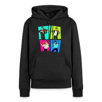Geigenspieler Musik Komponisten Geigerm - Frauen Premium Bio Hoodie - Schwarz - Vorne - Julia (174cm)