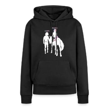 Mothers Day Mom and Daughter Matching Horsing - Frauen Premium Bio Hoodie - Schwarz - Vorne - Julia (174cm)