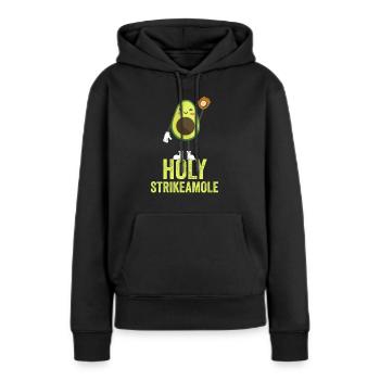 Holy Strikeamole Baseball Softball Avocat - Sweat à capuche Premium bio Femme - noir - Devant - Julia (174cm)