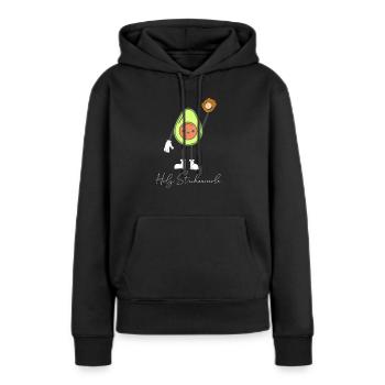 Holy Strikeamole Baseball Softball Avocat - Sweat à capuche Premium bio Femme - noir - Devant - Julia (174cm)
