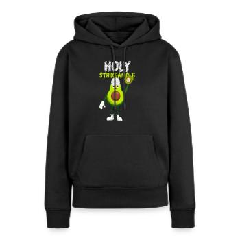 Holy Strikeamole Baseball Softball Avocat - Sweat à capuche Premium bio Femme - noir - Devant - Julia (174cm)