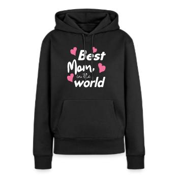 Best Mom In The World - Frauen Premium Bio Hoodie - Schwarz - Vorne - Julia (174cm)