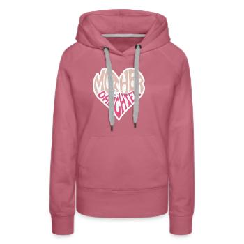 Mother & Daughter - Frauen Premium Bio Hoodie - Malve - Vorne - Isabella (175cm)