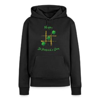 St. Patrick's Day glückliches Glied - Frauen Premium Bio Hoodie - Schwarz - Vorne - Julia (174cm)