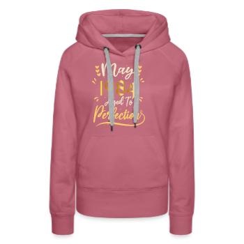 Mai 1984 Mai-Jubiläum Mai 1984 - Frauen Premium Bio Hoodie - Malve - Vorne - Isabella (175cm)