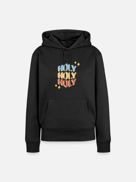 Holy - Frauen Premium Bio Hoodie - Schwarz