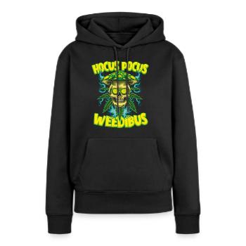 Hocus Pocus Weedibus - 420 Blaze Motif - Sweat à capuche Premium bio Femme - noir - Devant - Julia (174cm)