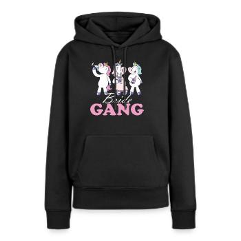 Bride Hen Party JGA - Team Bride - Women’s Premium Organic Hoodie - black - Front - Julia (174cm)