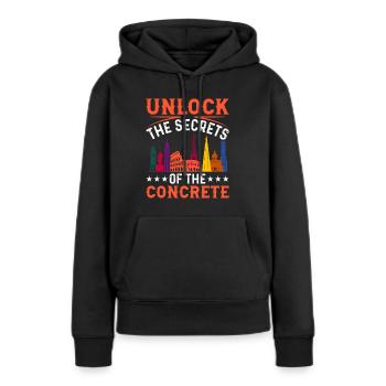 Urban Explorers Geheimnisse der Bauwerke - Frauen Premium Bio Hoodie - Schwarz - Vorne - Julia (174cm)