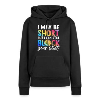 Ich kann deinen Schuss blocken Beachvolleyball - Frauen Premium Bio Hoodie - Schwarz - Vorne - Julia (174cm)