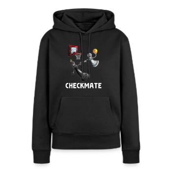 Basketball Dunking Bauer schlägt König Brettspiell - Frauen Premium Bio Hoodie - Schwarz - Vorne - Julia (174cm)