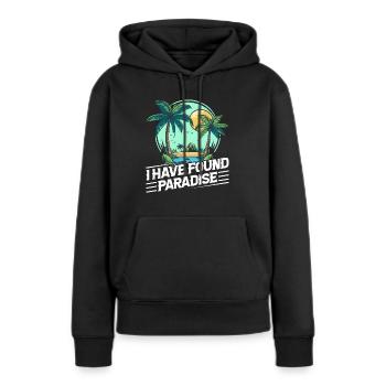 Playa del Carmen Paradise Mexiko Stadt Urlaub - Frauen Premium Bio Hoodie - Schwarz - Vorne - Julia (174cm)