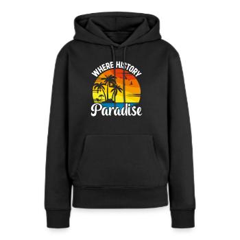Playa del Carmen Paradise Mexiko Stadt Urlaub - Frauen Premium Bio Hoodie - Schwarz - Vorne - Julia (174cm)