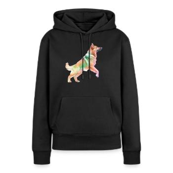 German Shepherd Dancing Dog Circus - Frauen Premium Bio Hoodie - Schwarz - Vorne - Julia (174cm)