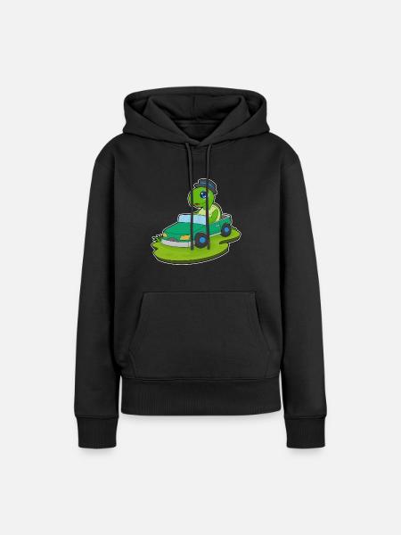 Schildkröte Auto - Frauen Premium Bio Hoodie - Schwarz