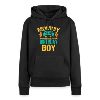 Mommy Of the Birthday Boy Gaming Family - Women’s Premium Organic Hoodie - black - Front - Julia (174cm)