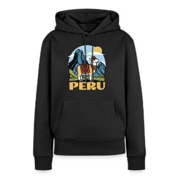 South America Lima Holiday Travel to Peru - Women’s Premium Organic Hoodie - black - Front - Julia (174cm)