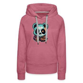 Halloween Zombie Panda Costume Halloween Party - Sweat à capuche Premium bio Femme - mauve - Devant - Isabella (175cm)