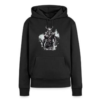 Le protecteur protecteur de Wahalla protecteur de la gloire éternelle - Sweat à capuche Premium bio Femme - noir - Devant - Julia (174cm)